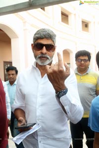 Tollywood Superstars Cast Votes in Telangana Polls