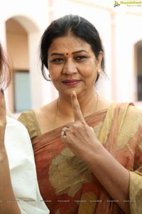 Tollywood Superstars Cast Votes in Telangana Polls
