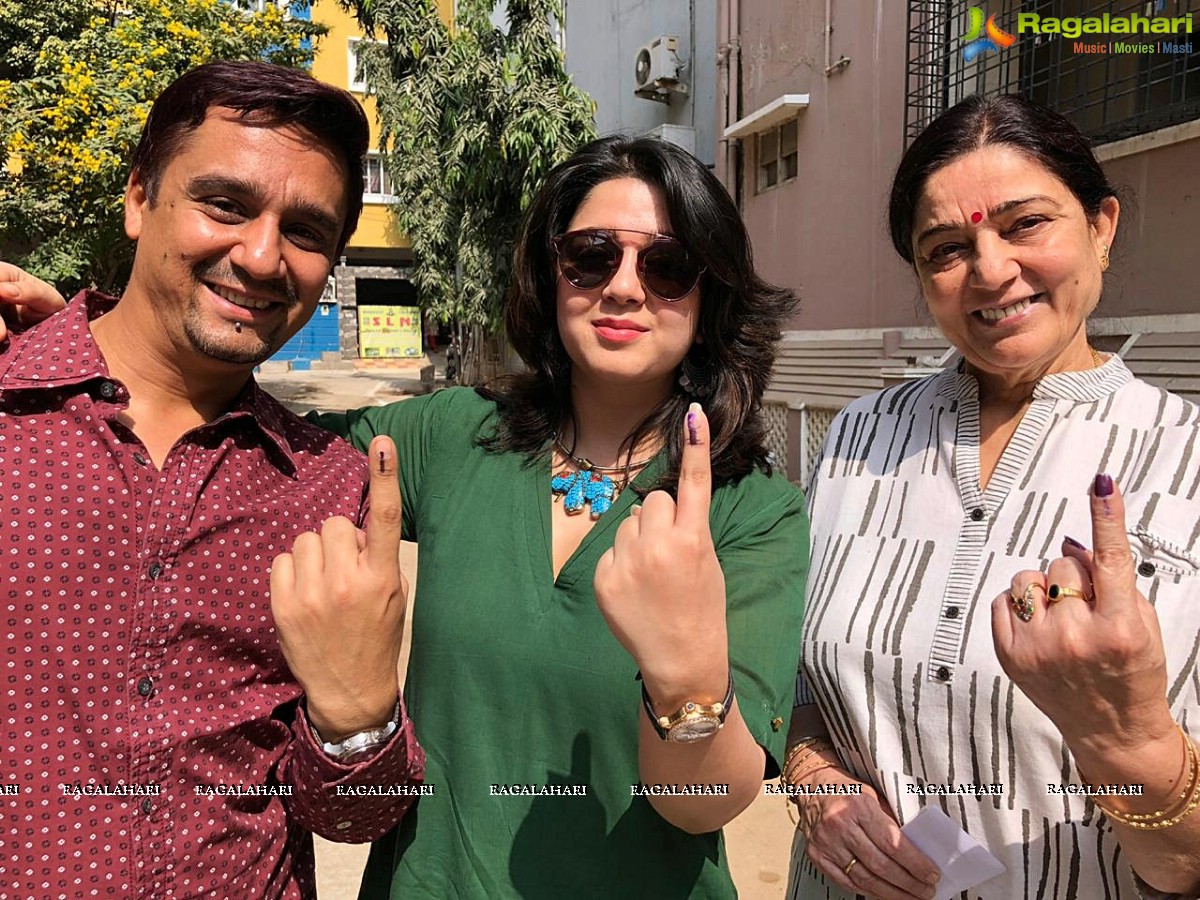 Tollywood Stars Cast Their Vote In Telangana Assembly Elections