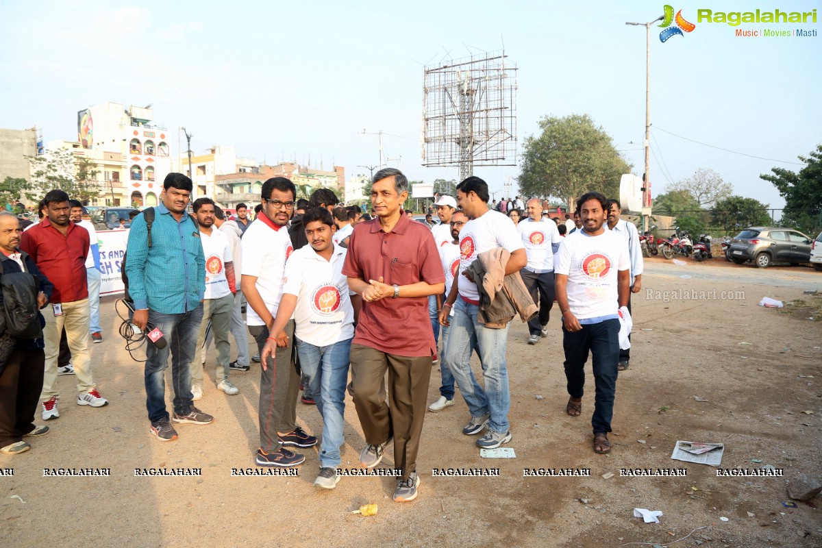 Jaya Prakash Narayana Participates In Anti Corruption Day Walk 2018