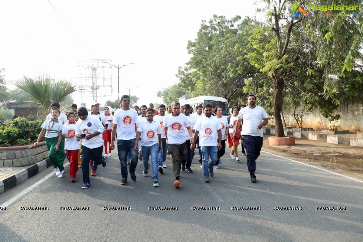 Jaya Prakash Narayana Participates In Anti Corruption Day Walk 2018