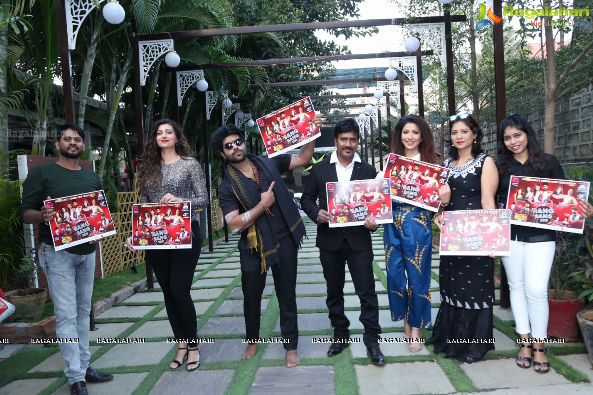 Revanth and Hamsa Nandini Unveil Bang Bang New Year Celebrations Poster @ Hotel 2 States in Jubilee Hills