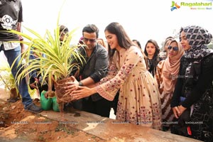 Simran Choudhary Plants Saplings at SIMS