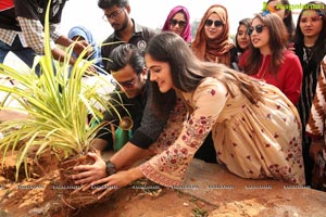 Simran Choudhary Plants Saplings at SIMS