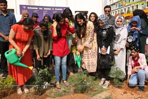 Simran Choudhary Plants Saplings at SIMS