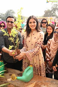 Simran Choudhary Plants Saplings at SIMS