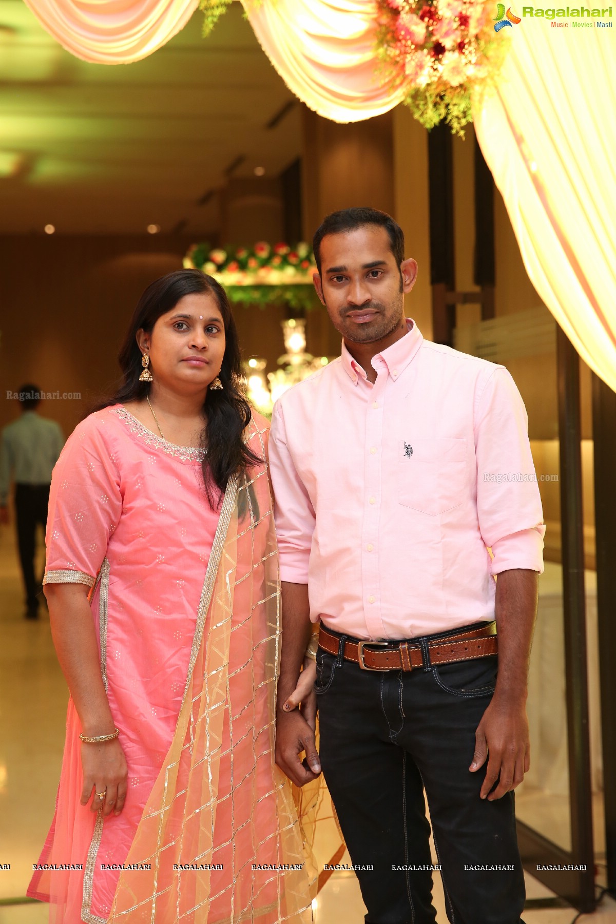 Kaushika Kondragunta’s Magnificent Half Saree Ceremony at Hotel Trident, Madhapur