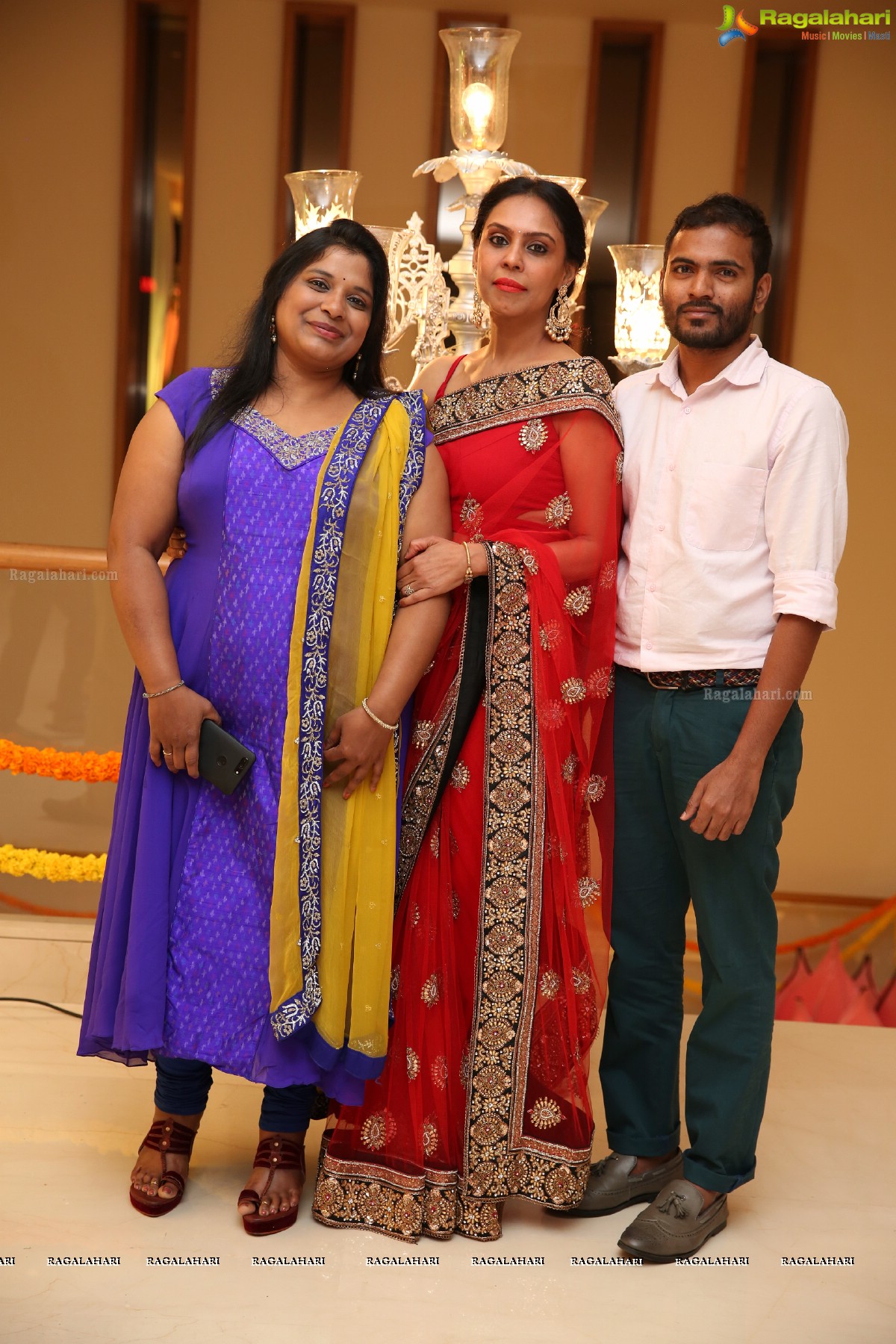 Kaushika Kondragunta’s Magnificent Half Saree Ceremony at Hotel Trident, Madhapur