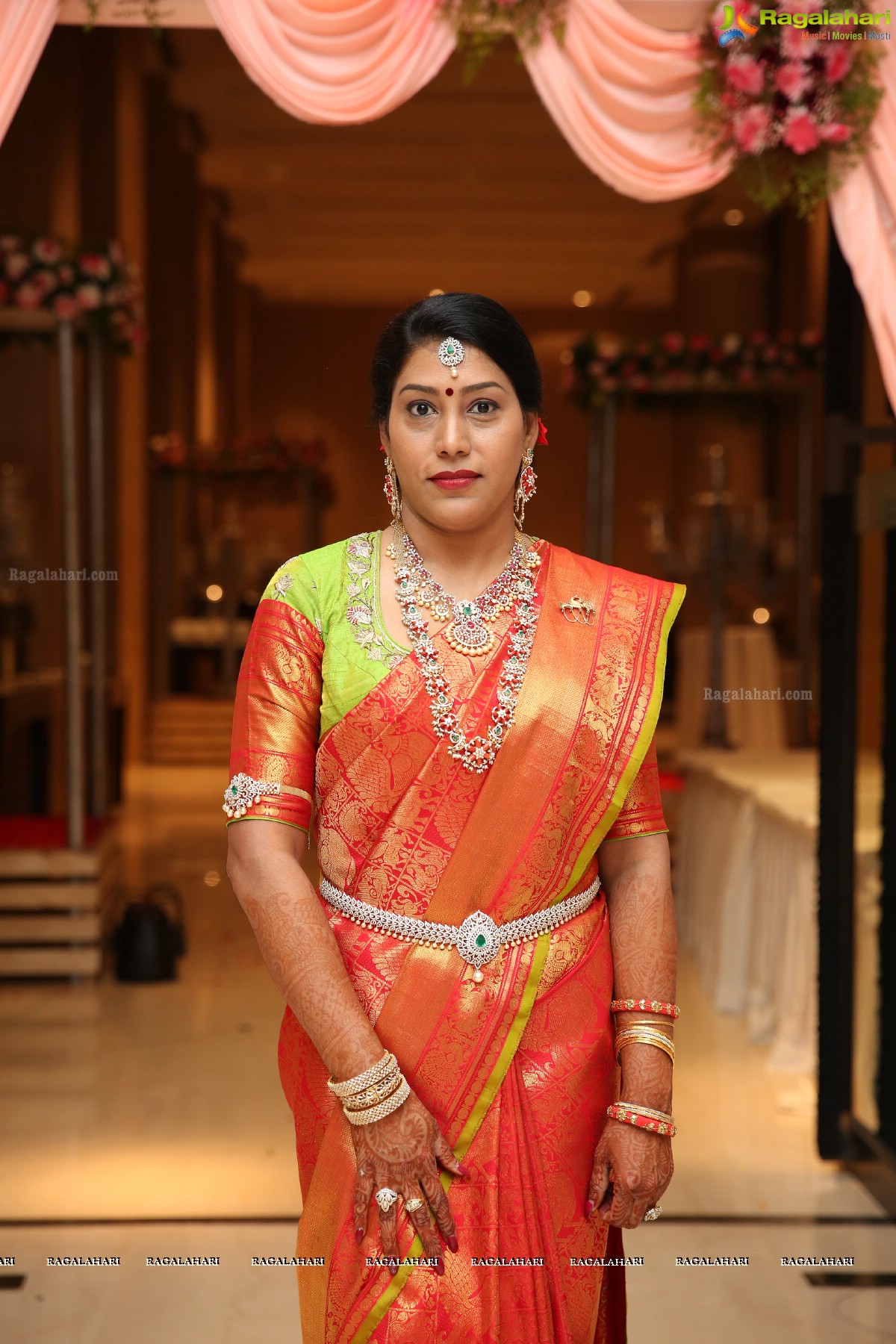 Kaushika Kondragunta’s Magnificent Half Saree Ceremony at Hotel Trident, Madhapur