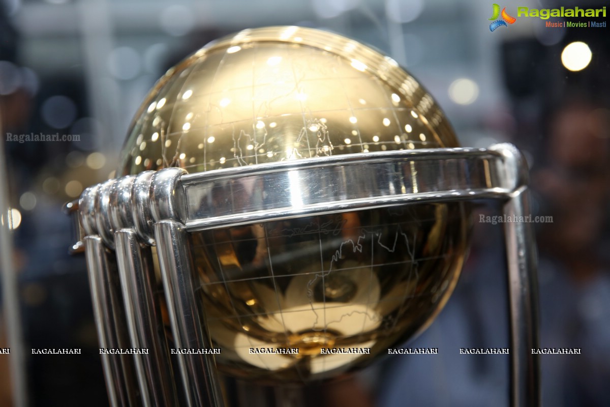 ICC Cricket World Cup 2019 Trophy Driven by Nissan Kick at Vibrant Nissan Hyderabad 