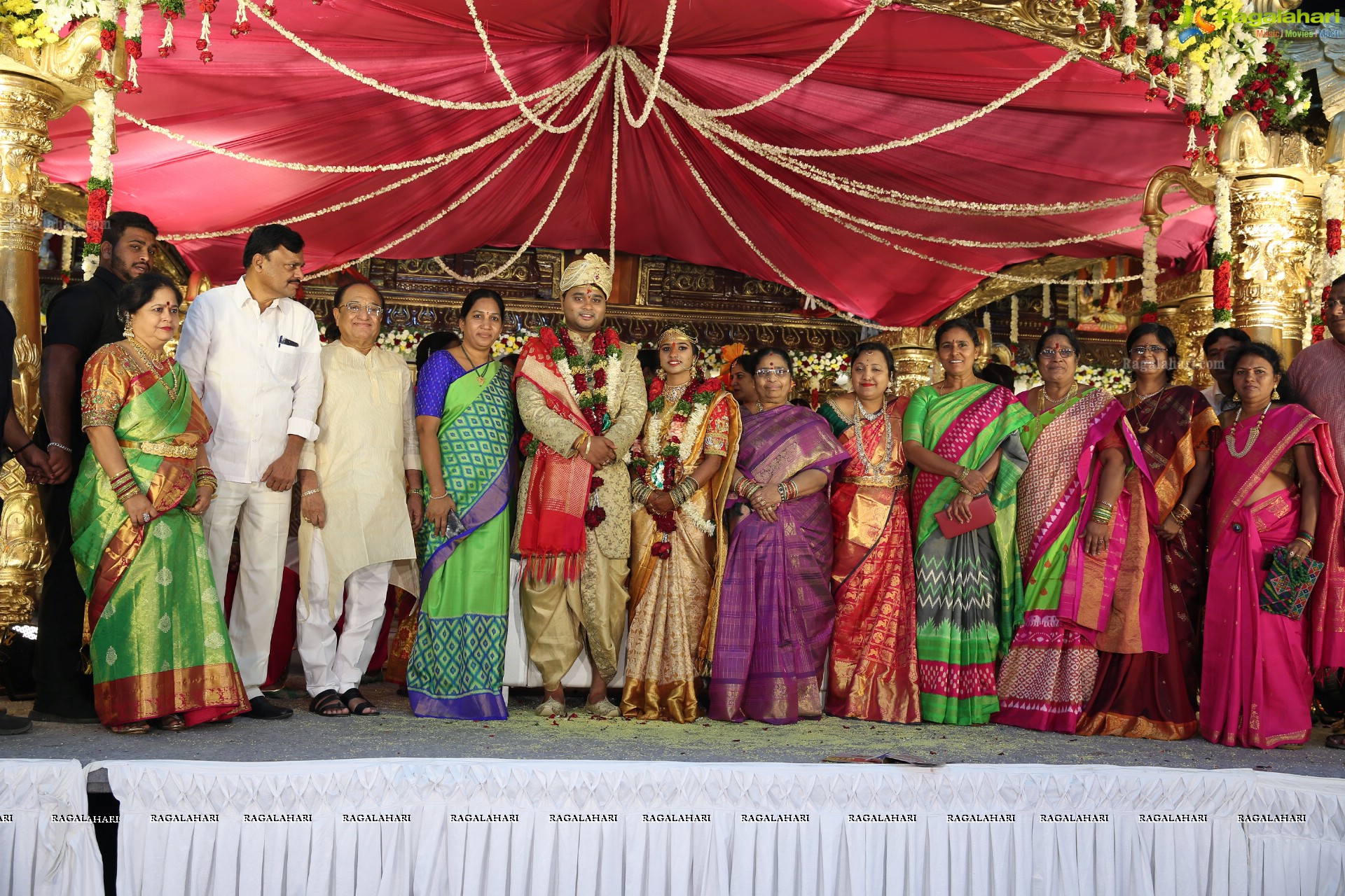 Grand Wedding Ceremony of Saikesh and Vandana at Citadel Convention, Shamshabad