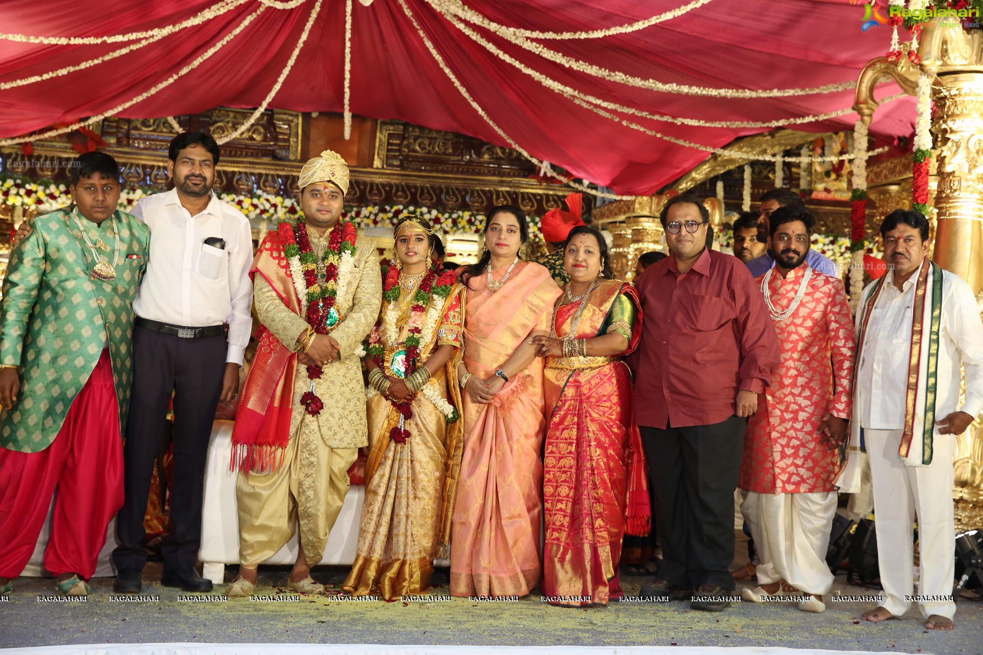 Grand Wedding Ceremony of Saikesh and Vandana at Citadel Convention, Shamshabad