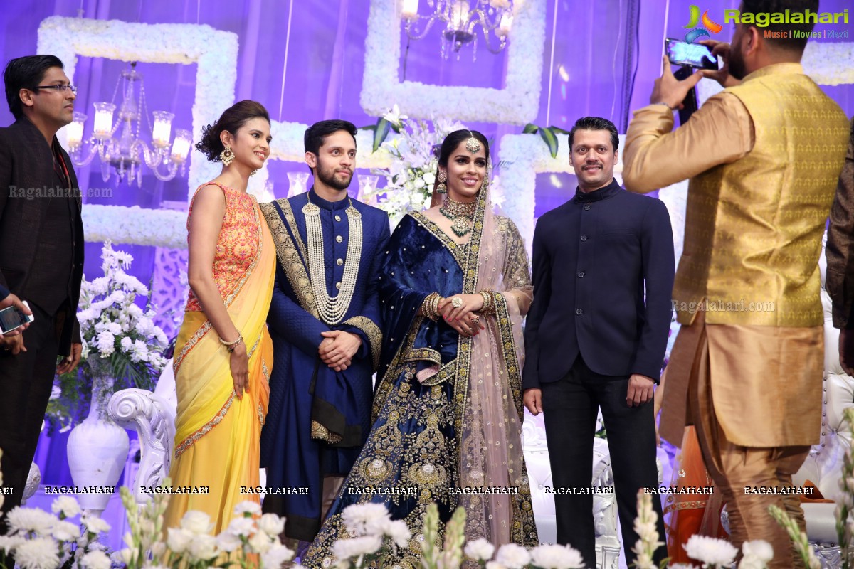 Saina Nehwal & P Kashyap's Celeb-Studded Wedding Reception