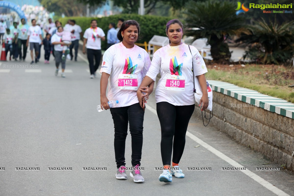 The Color Run Hyderabad - Mindspace Happiest 5K Run @ Recreation Ground, Madhapur