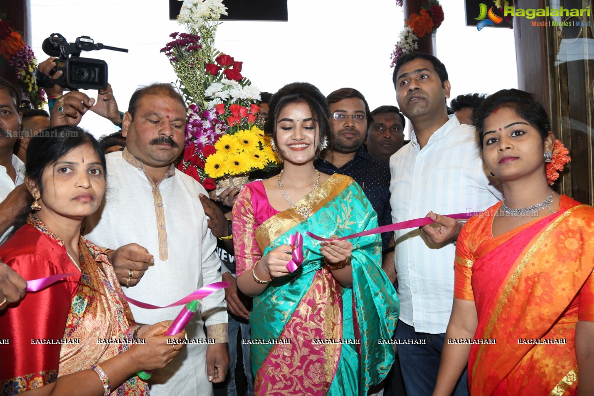 Anupama Parameswaran Inaugurates Kanchipuram VRK Silks at Vanasthalipuram, Hyderabad