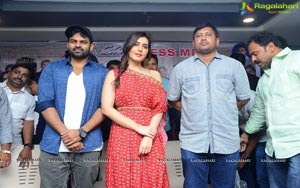 Prathi Roju Pandage Movie Team at Vijayawada