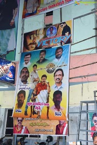 Venky Mama Movie Team At Devi Theater