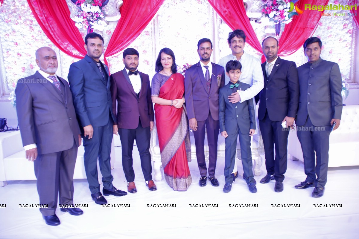 Celebs at Syed Javed Ali (Taher Sound & Lights) Wedding Reception at SS Convention, Shamshabad