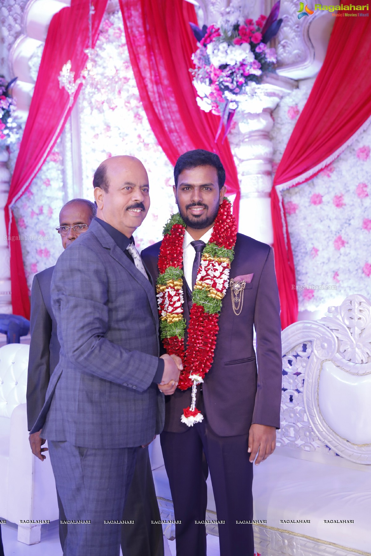 Celebs at Syed Javed Ali (Taher Sound & Lights) Wedding Reception at SS Convention, Shamshabad