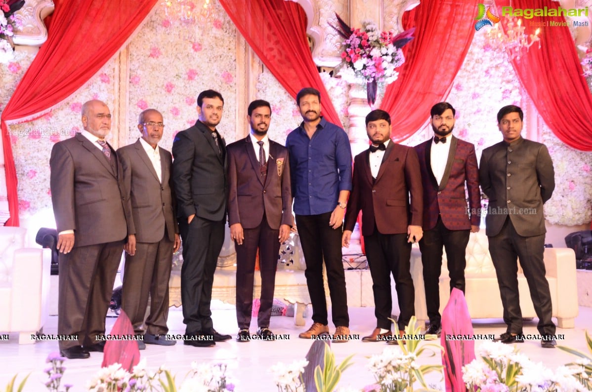 Celebs at Syed Javed Ali (Taher Sound & Lights) Wedding Reception at SS Convention, Shamshabad