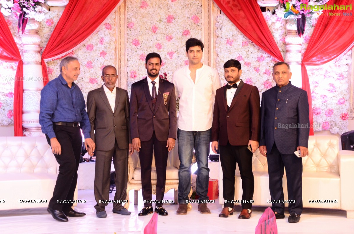 Celebs at Syed Javed Ali (Taher Sound & Lights) Wedding Reception at SS Convention, Shamshabad