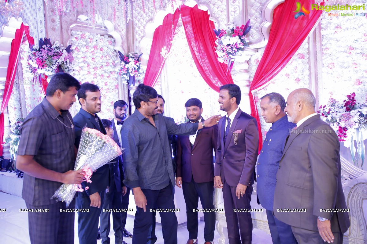 Celebs at Syed Javed Ali (Taher Sound & Lights) Wedding Reception at SS Convention, Shamshabad