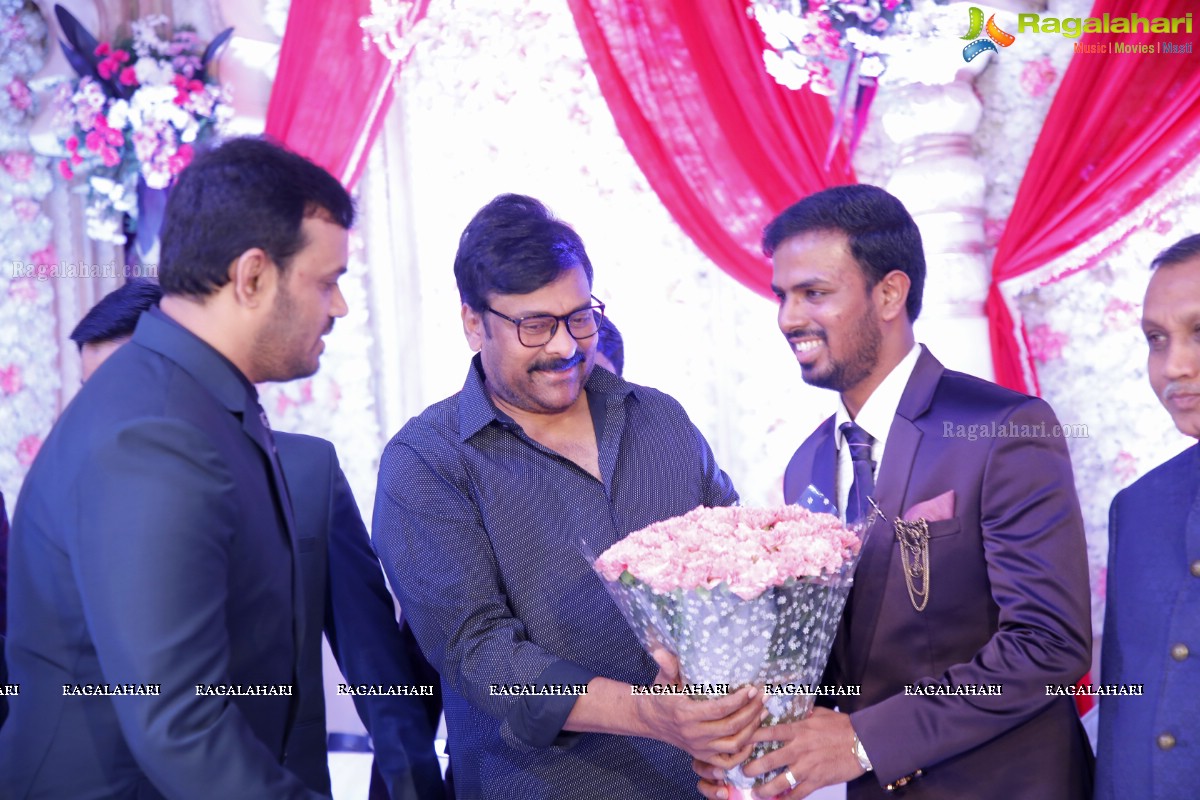 Celebs at Syed Javed Ali (Taher Sound & Lights) Wedding Reception at SS Convention, Shamshabad