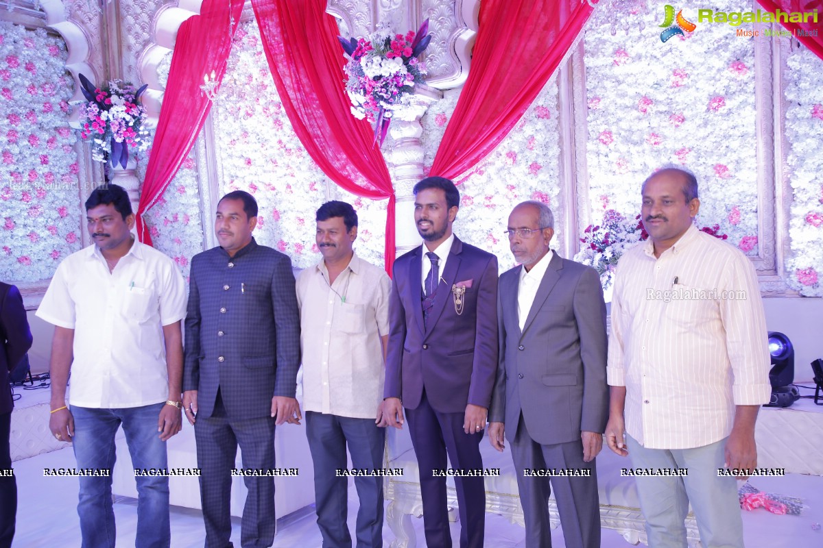 Celebs at Syed Javed Ali (Taher Sound & Lights) Wedding Reception at SS Convention, Shamshabad