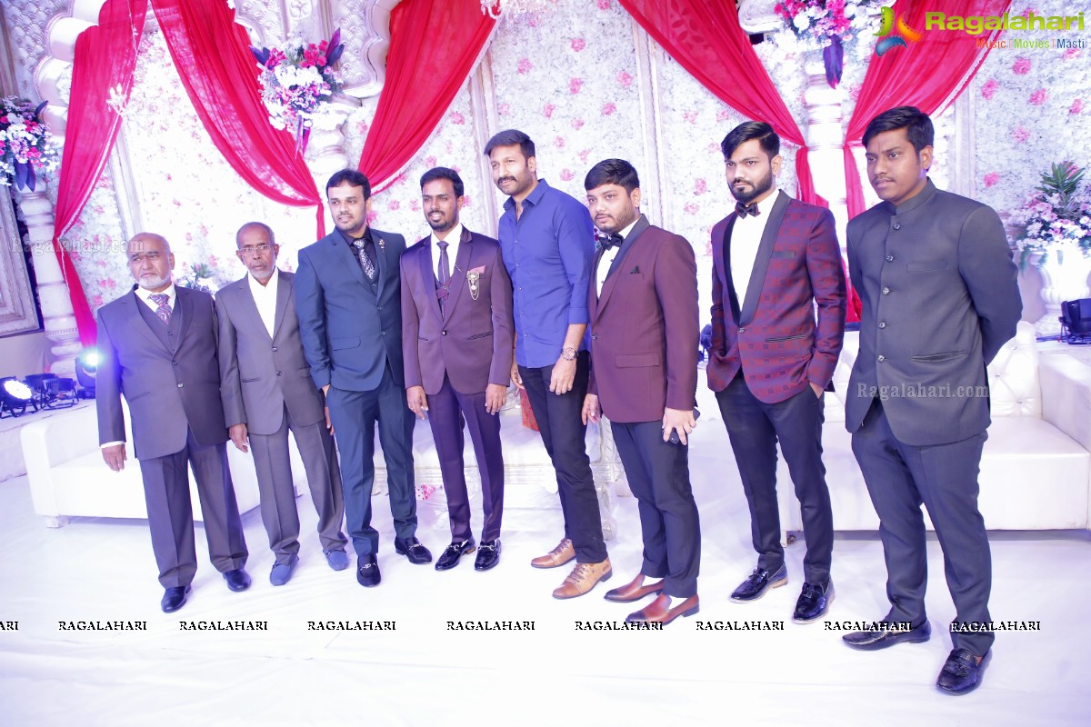 Celebs at Syed Javed Ali (Taher Sound & Lights) Wedding Reception at SS Convention, Shamshabad