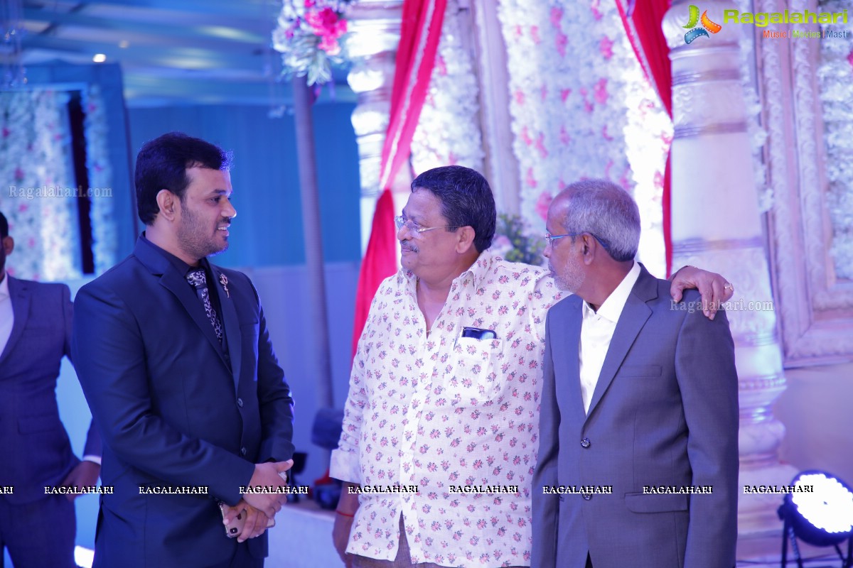 Celebs at Syed Javed Ali (Taher Sound & Lights) Wedding Reception at SS Convention, Shamshabad