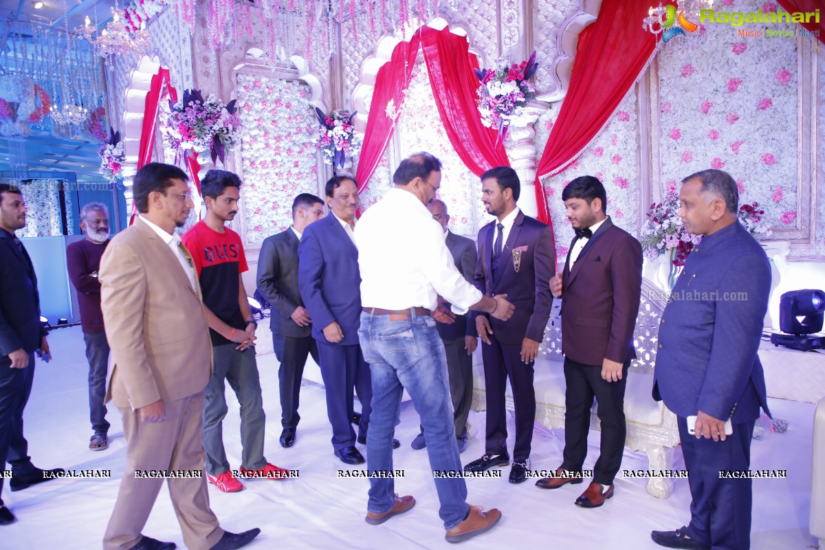 Celebs at Syed Javed Ali (Taher Sound & Lights) Wedding Reception at SS Convention, Shamshabad