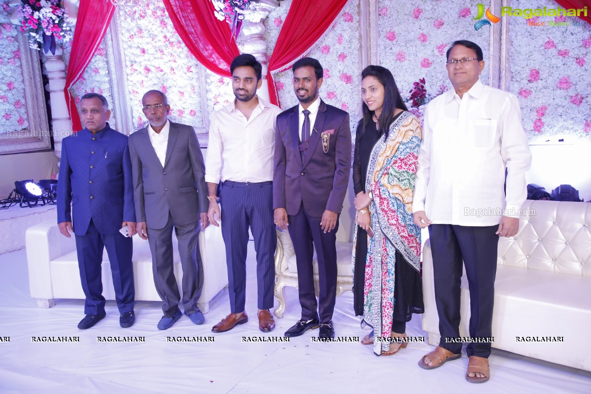 Celebs at Syed Javed Ali (Taher Sound & Lights) Wedding Reception at SS Convention, Shamshabad