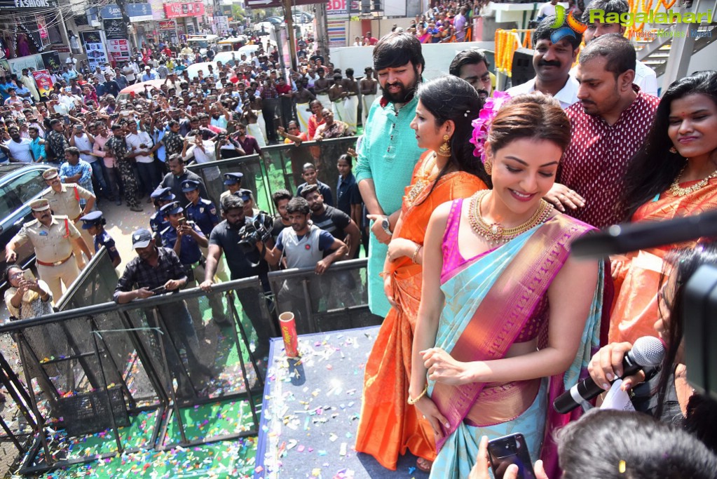 Kajal Agarwal Launches Vidhatri Shopping Mall at Vijayawada