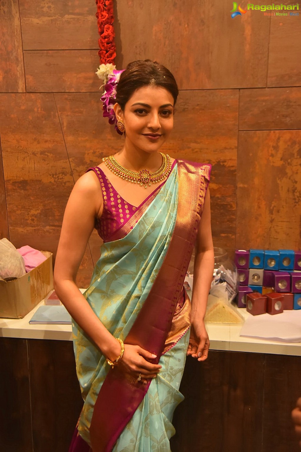 Kajal Agarwal Launches Vidhatri Shopping Mall at Vijayawada