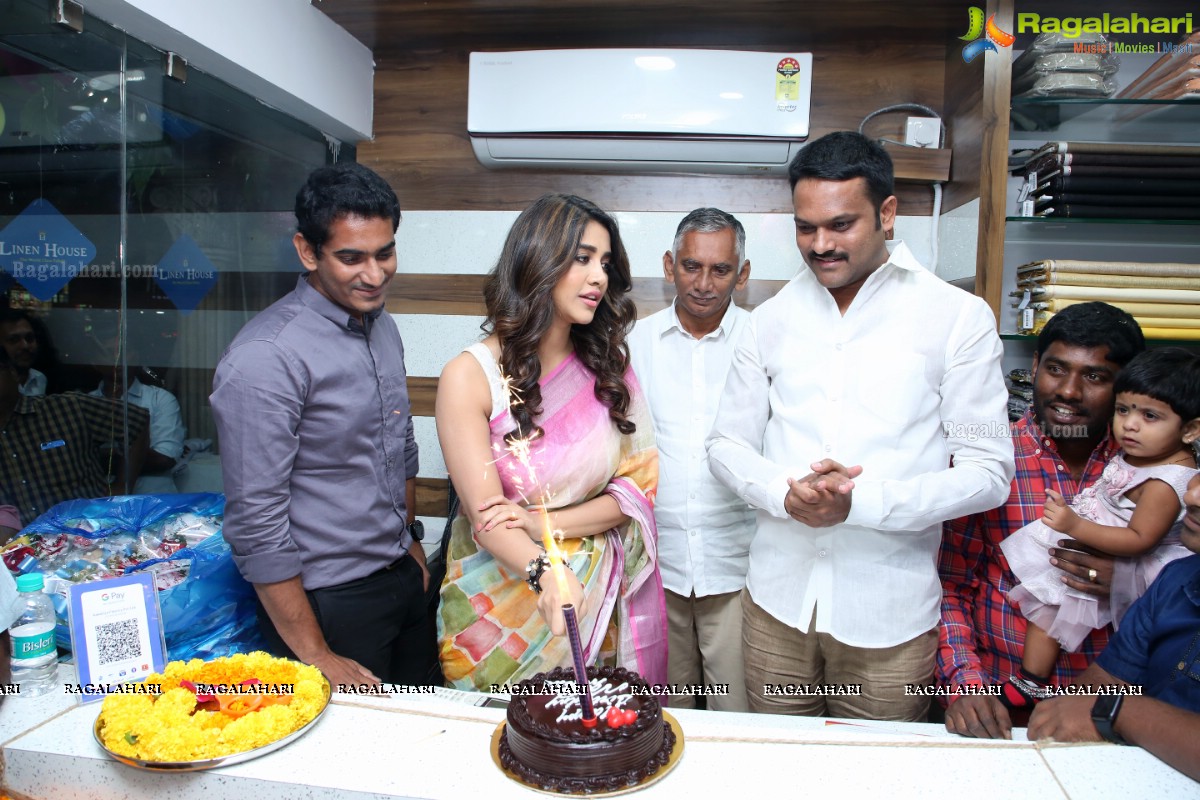 Linen House Showroom Inaugurated by Nabha Natesh at Kukatpally