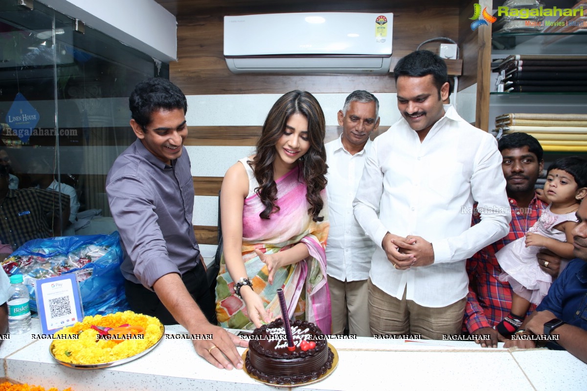 Linen House Showroom Inaugurated by Nabha Natesh at Kukatpally