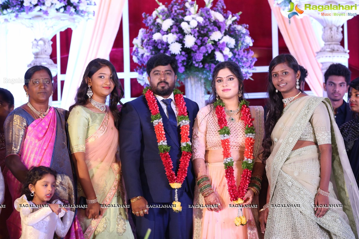 Celebrities at Wedding Reception Party of Praveen Kumar Yadav & Mahitha Shree