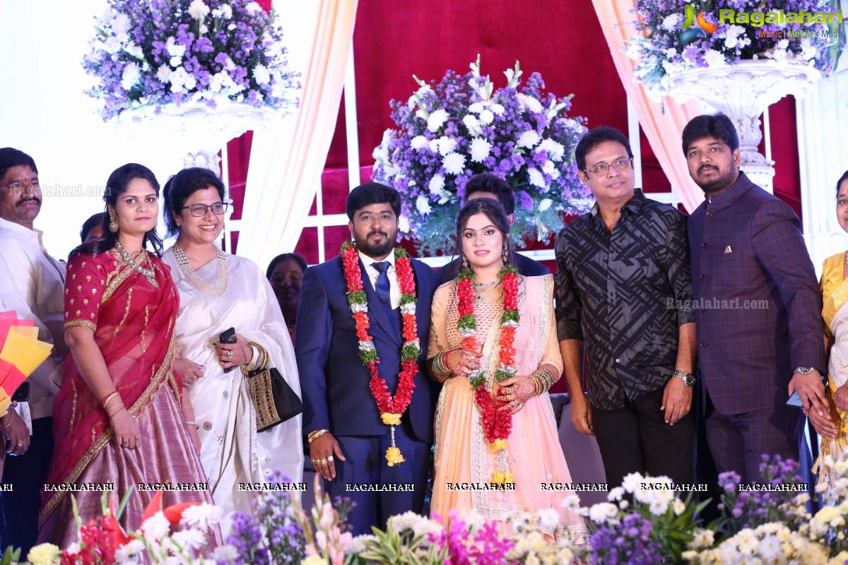 Celebrities at Wedding Reception Party of Praveen Kumar Yadav & Mahitha Shree