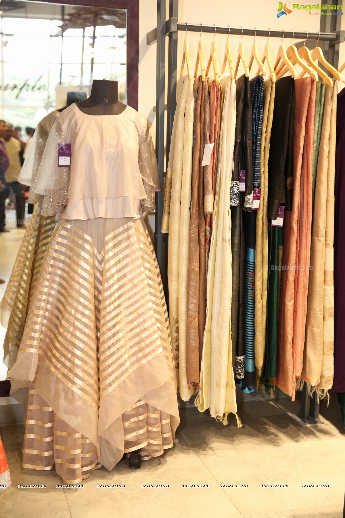 Pinkey Agarwal 's Purple Feathers Designer Store Launch