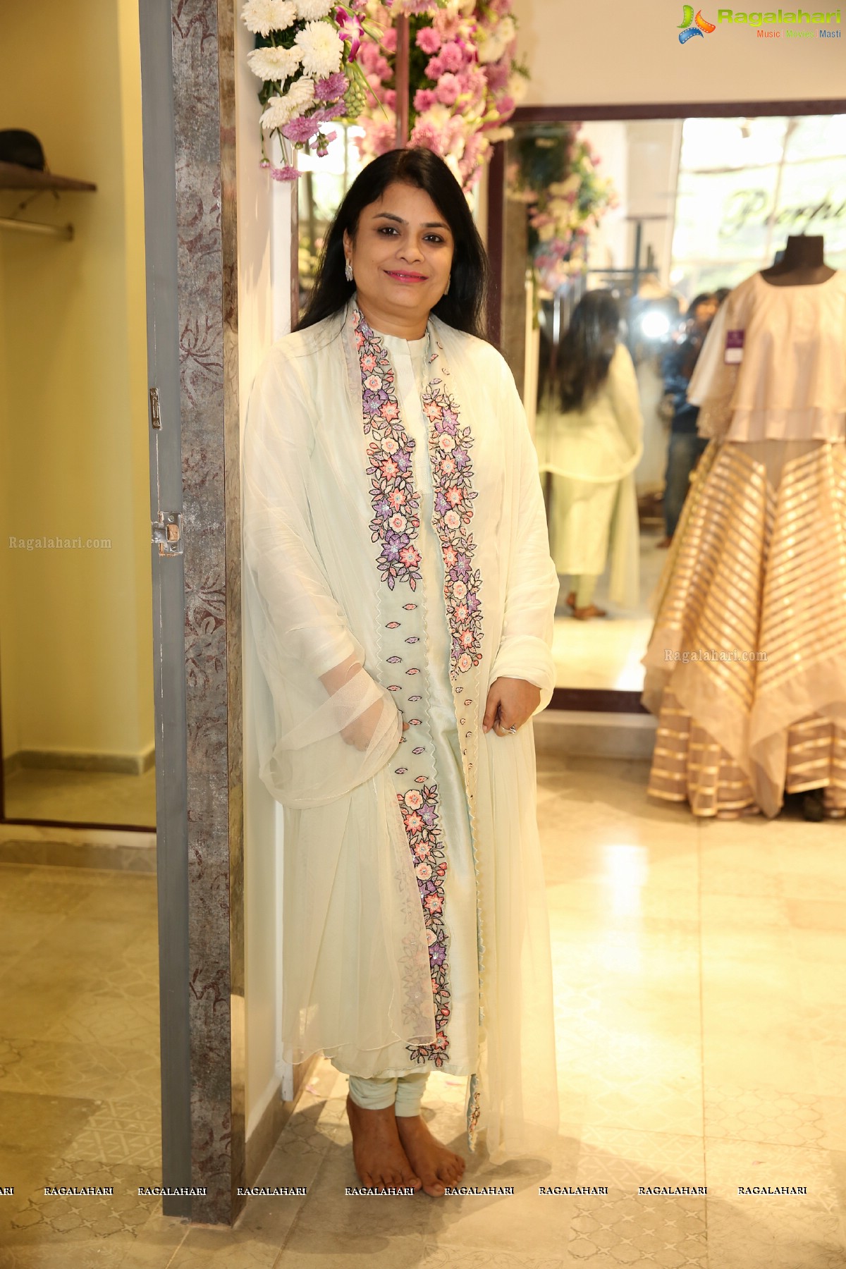 Pinkey Agarwal 's Purple Feathers Designer Store Launch