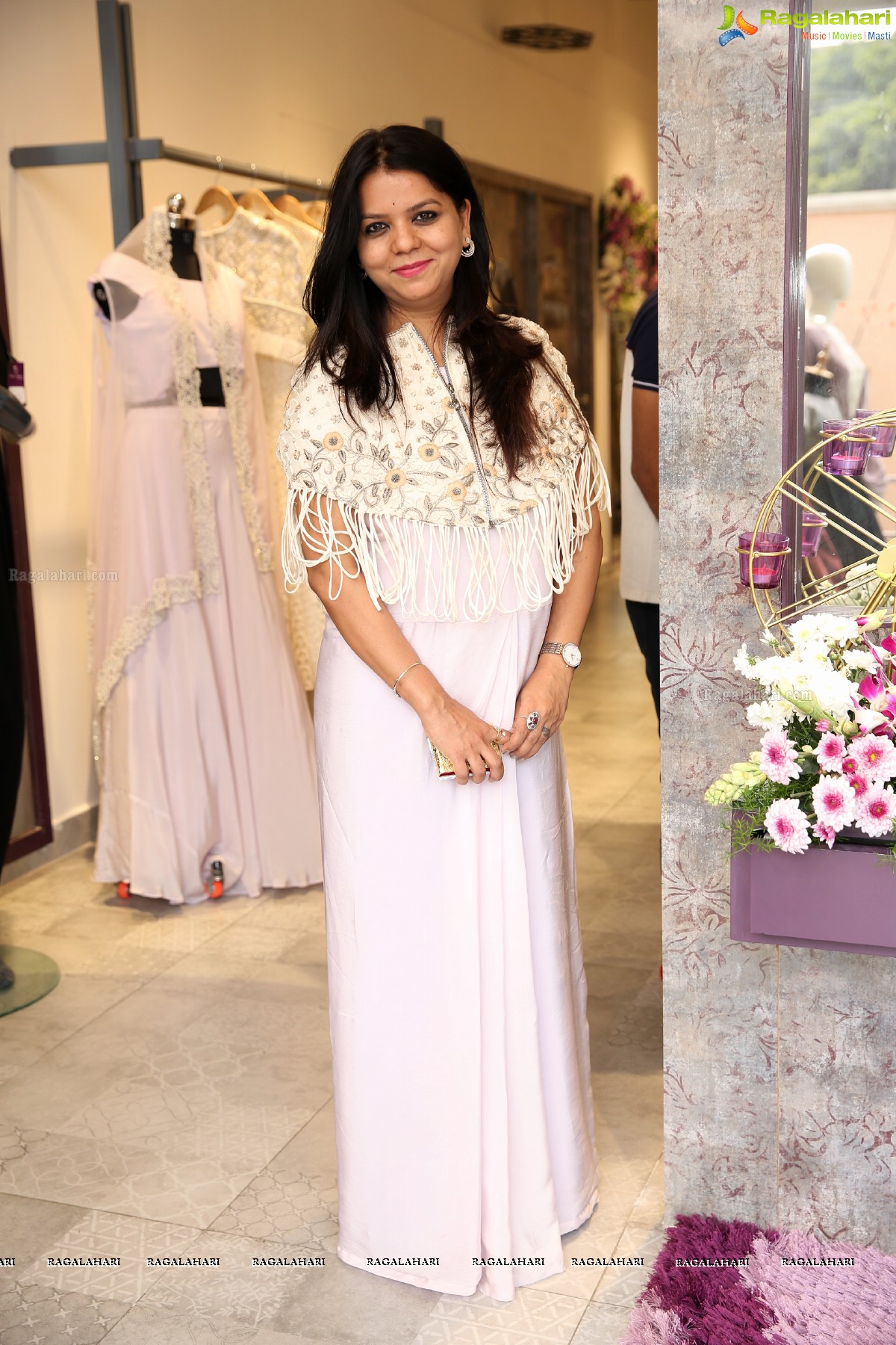 Pinkey Agarwal 's Purple Feathers Designer Store Launch