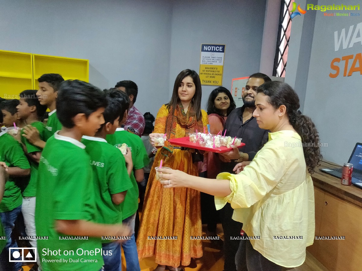 Raashi Khanna Celebrates Her Birthday With Orphans Sky Zone