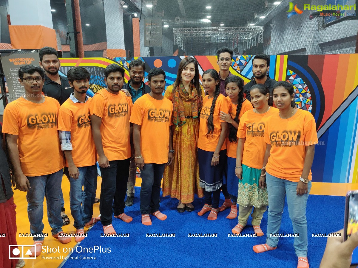 Raashi Khanna Celebrates Her Birthday With Orphans Sky Zone