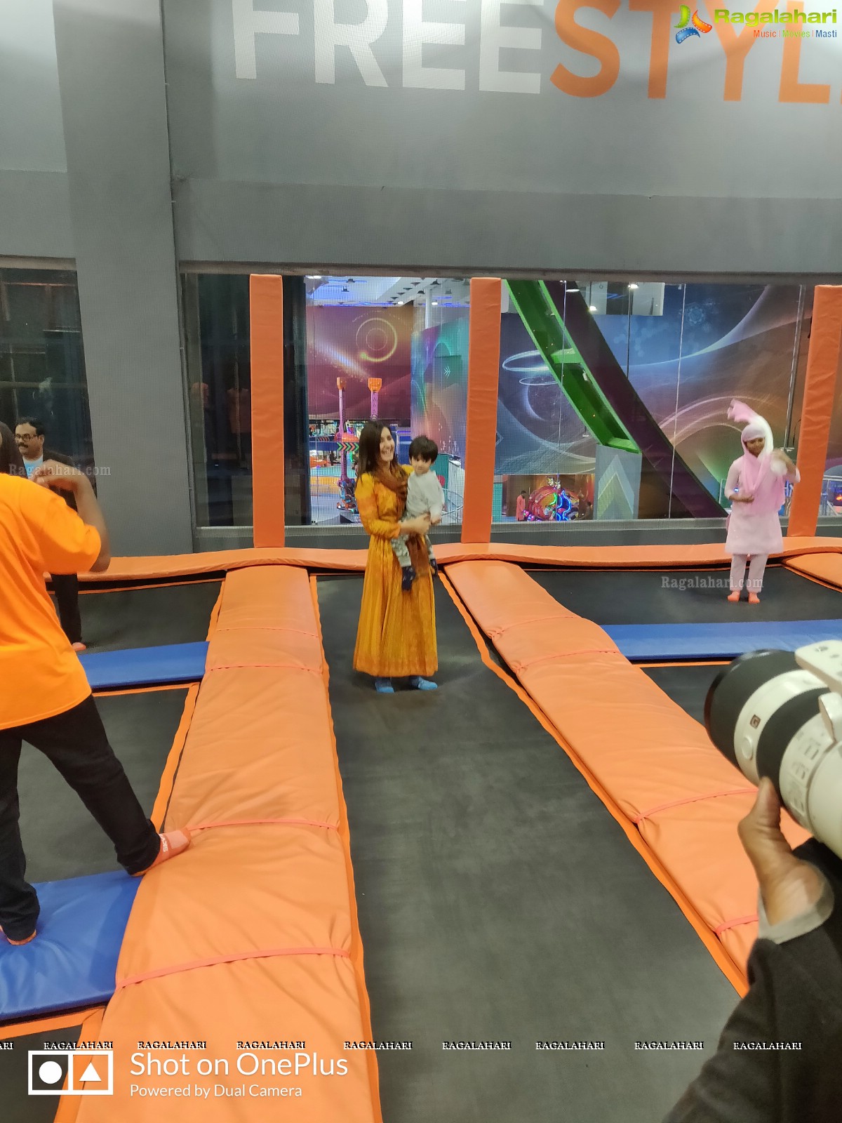 Raashi Khanna Celebrates Her Birthday With Orphans Sky Zone