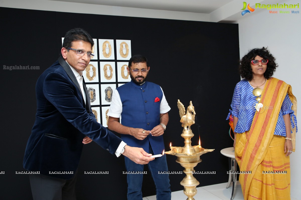 Rajeshwar Rao Art Gallery 'Mixed Media Exploration' at Mahavir Sound Room