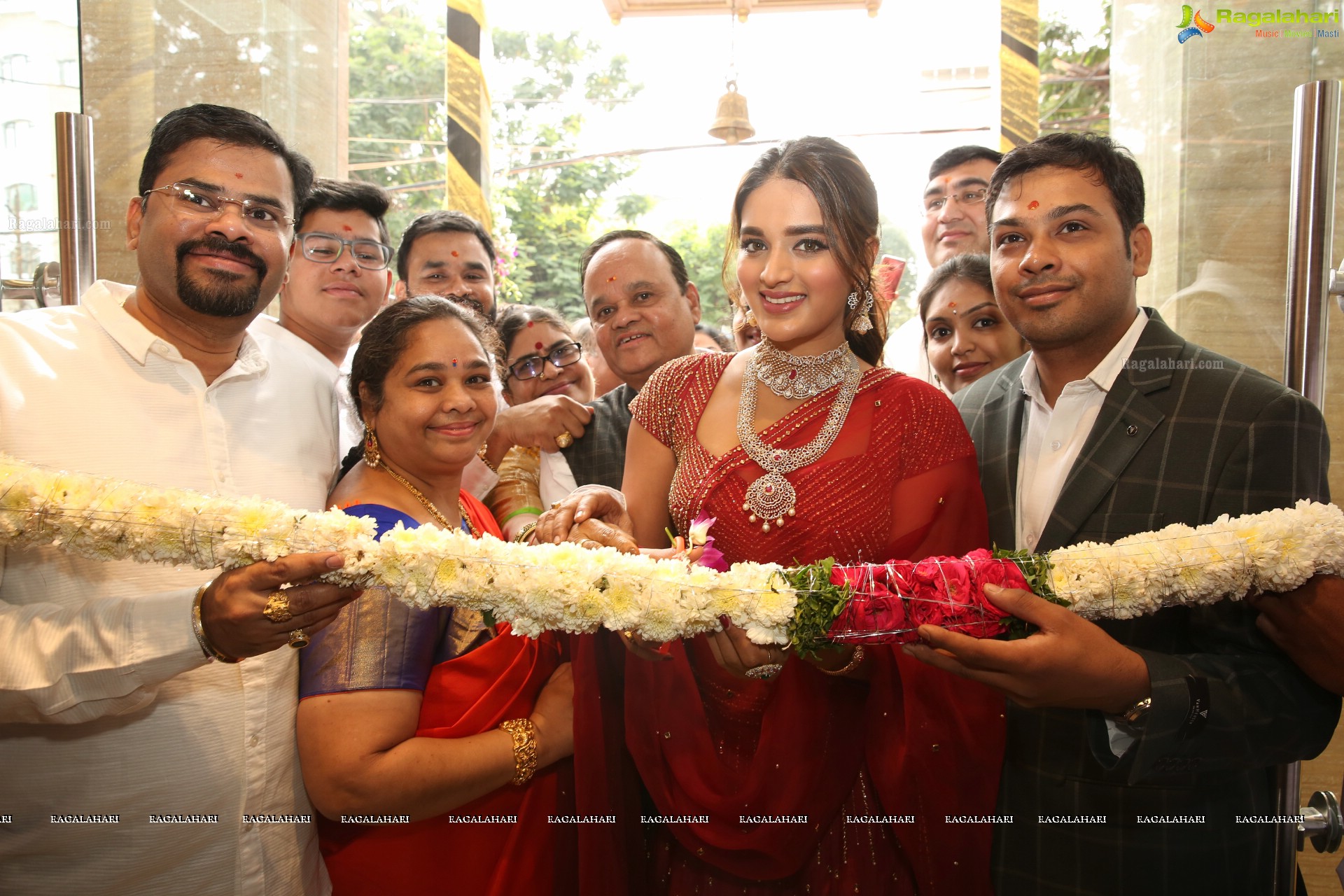 Sri Krishna Silks Exclusive Weaves Launch at Banjara Hills by Nidhhi Agerwal