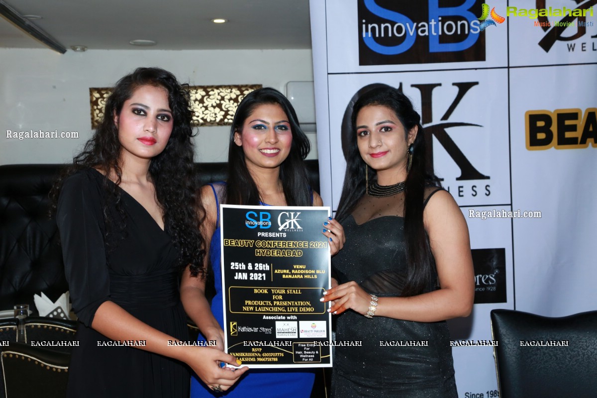 SB Innovations & GK Wellness Presents Beauty Conference 2021 Hyderabad Press Meet