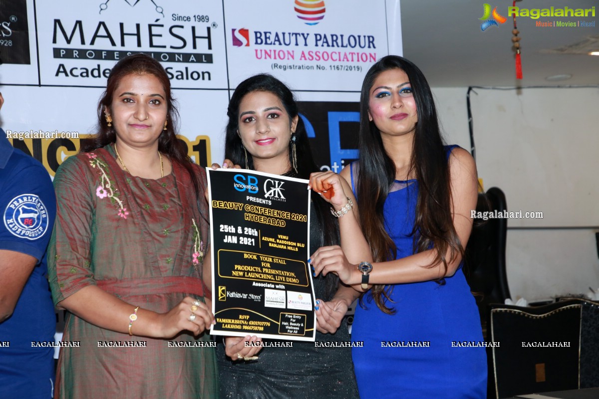 SB Innovations & GK Wellness Presents Beauty Conference 2021 Hyderabad Press Meet