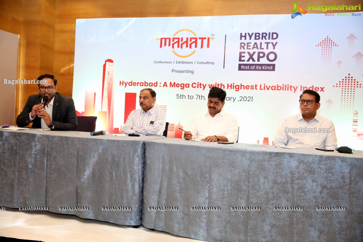 Mahati Unveils Logo of Realty Connex - A Hybrid Realty Expo at Hotel Marigold