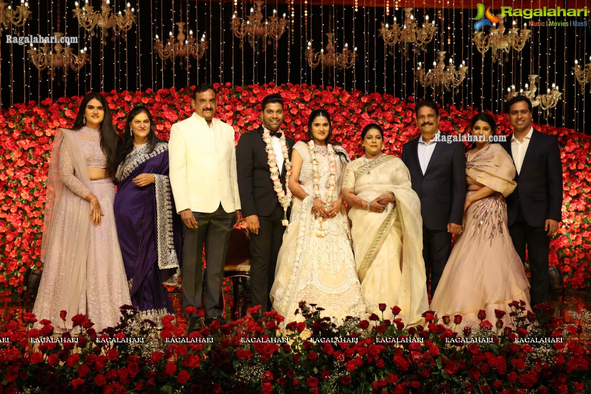 Grand Wedding Reception of Nipun and Shriya at JRC Conventions